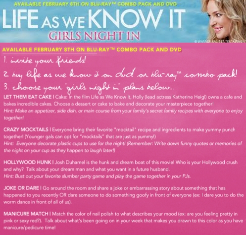Life as we know it party ideas